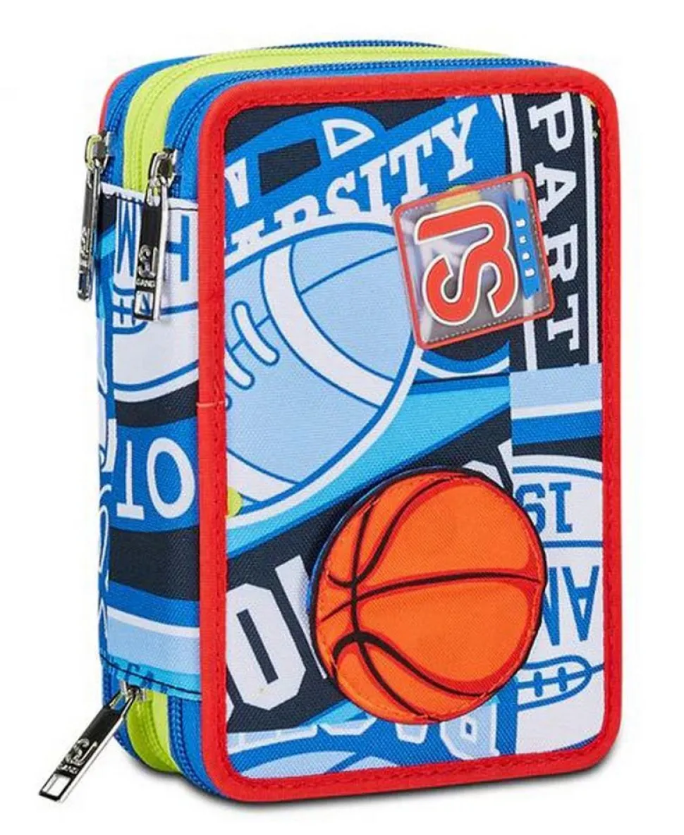 Best Sj Gang Astuccio scuola 3 zip SJ Realbasket