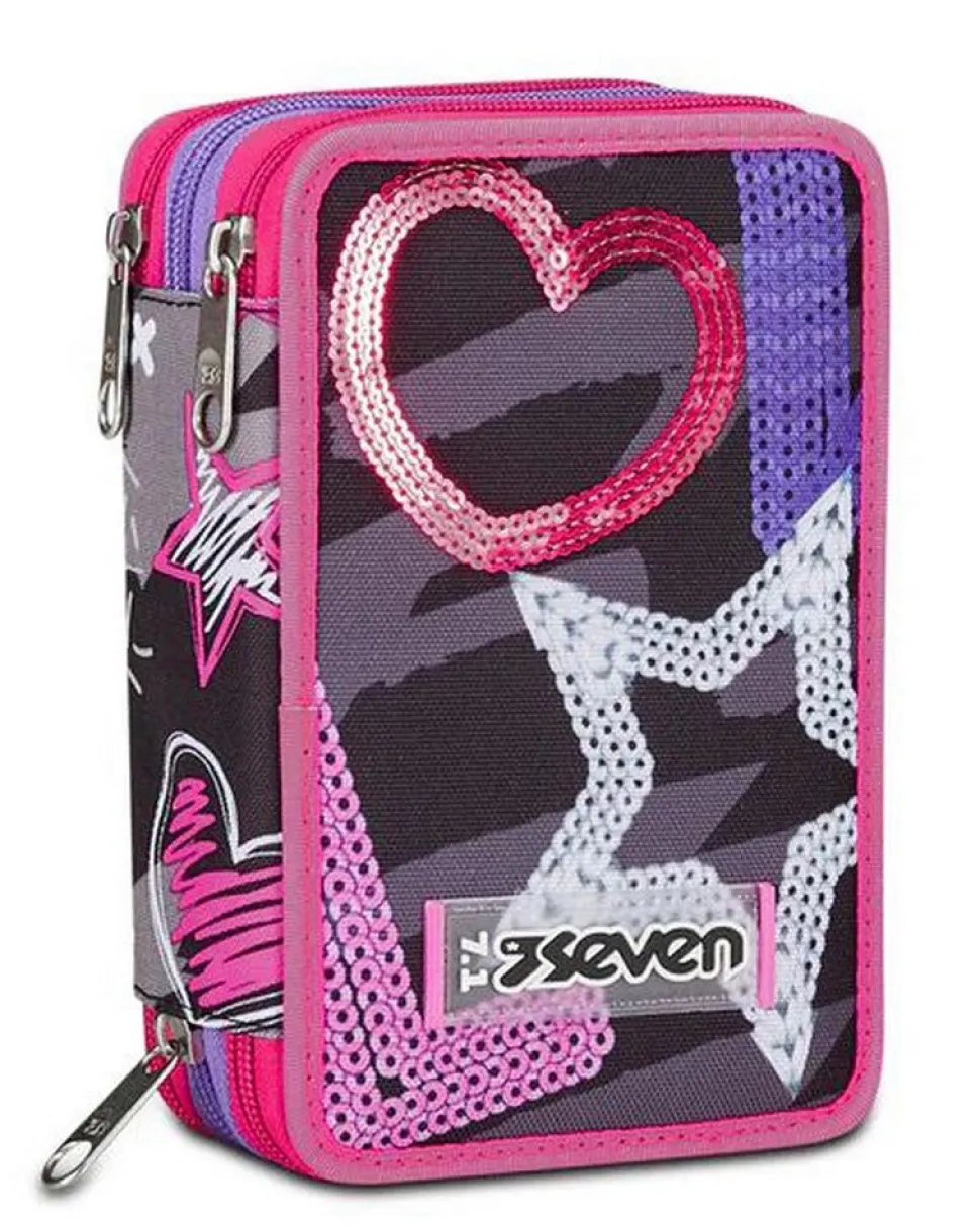 Clearance Seven Astuccio scuola 3 zip Draft Heart DraftHeart