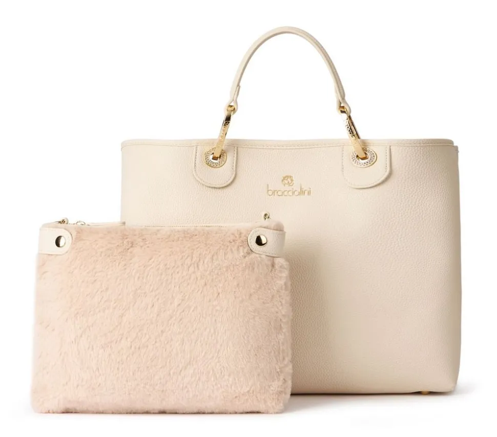 Sale Braccialini Borsa a mano Beth Beige