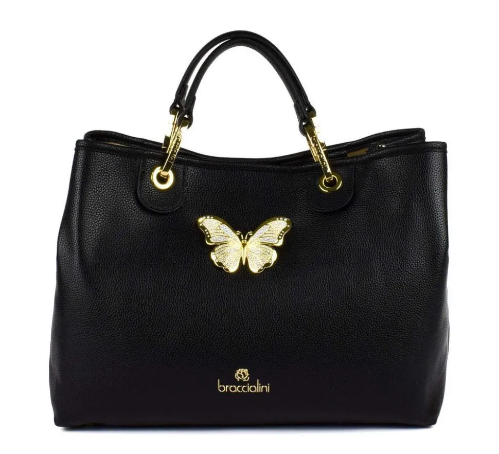 Hot Braccialini Borsa a mano Beth Jewels Nero