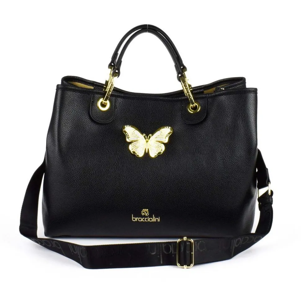 Hot Braccialini Borsa a mano Beth Jewels Nero