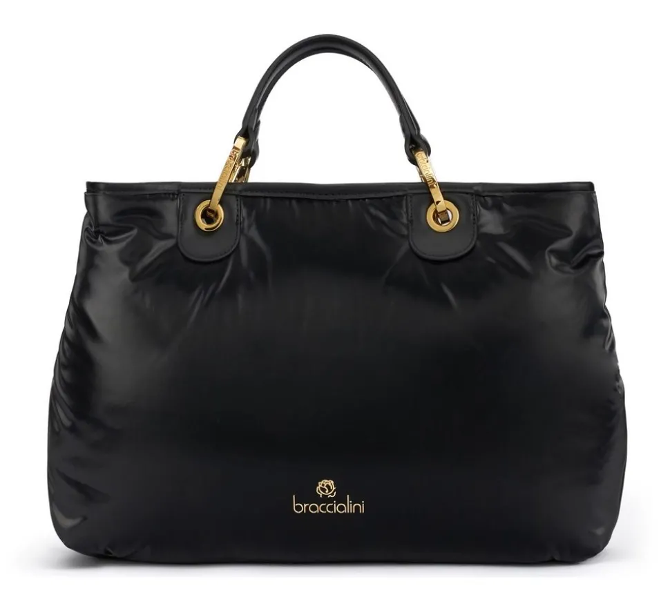 Flash Sale Braccialini Borsa a mano Beth Puffy Nera Nero