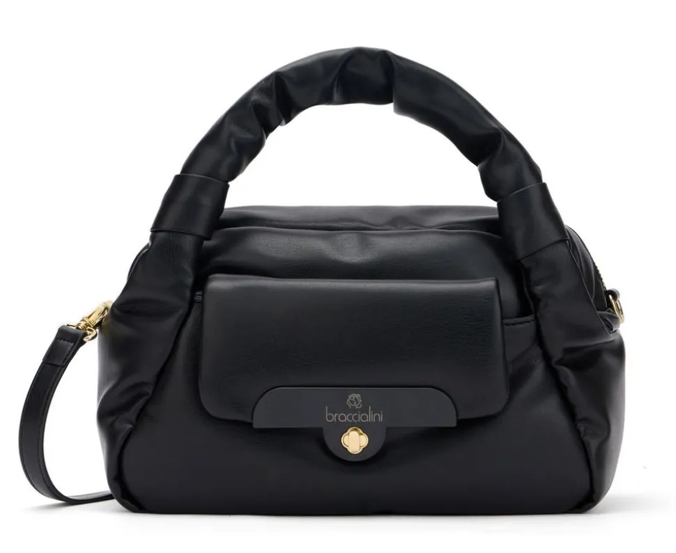 Flash Sale Braccialini Borsa a mano e tracolla Puffy Nera