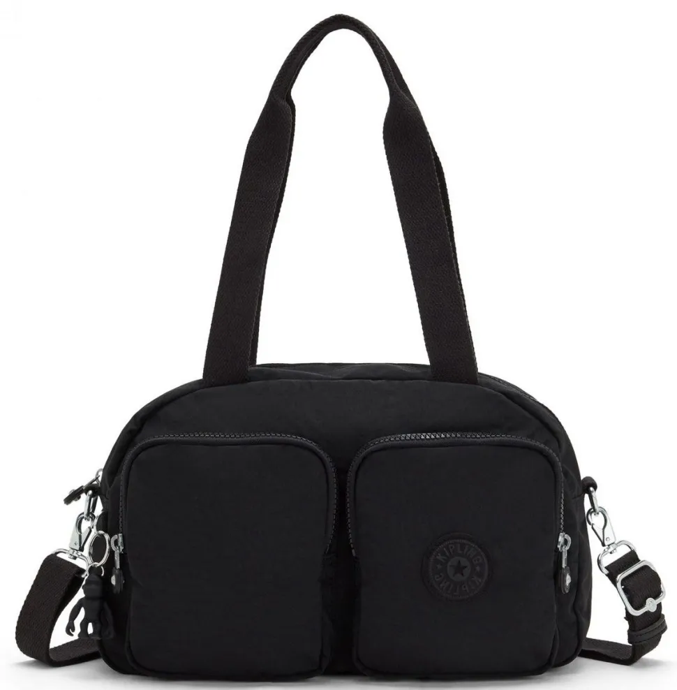 Fashion Kipling Borsa a mano e tracolla Cool Defea Black Noir BlackNoir