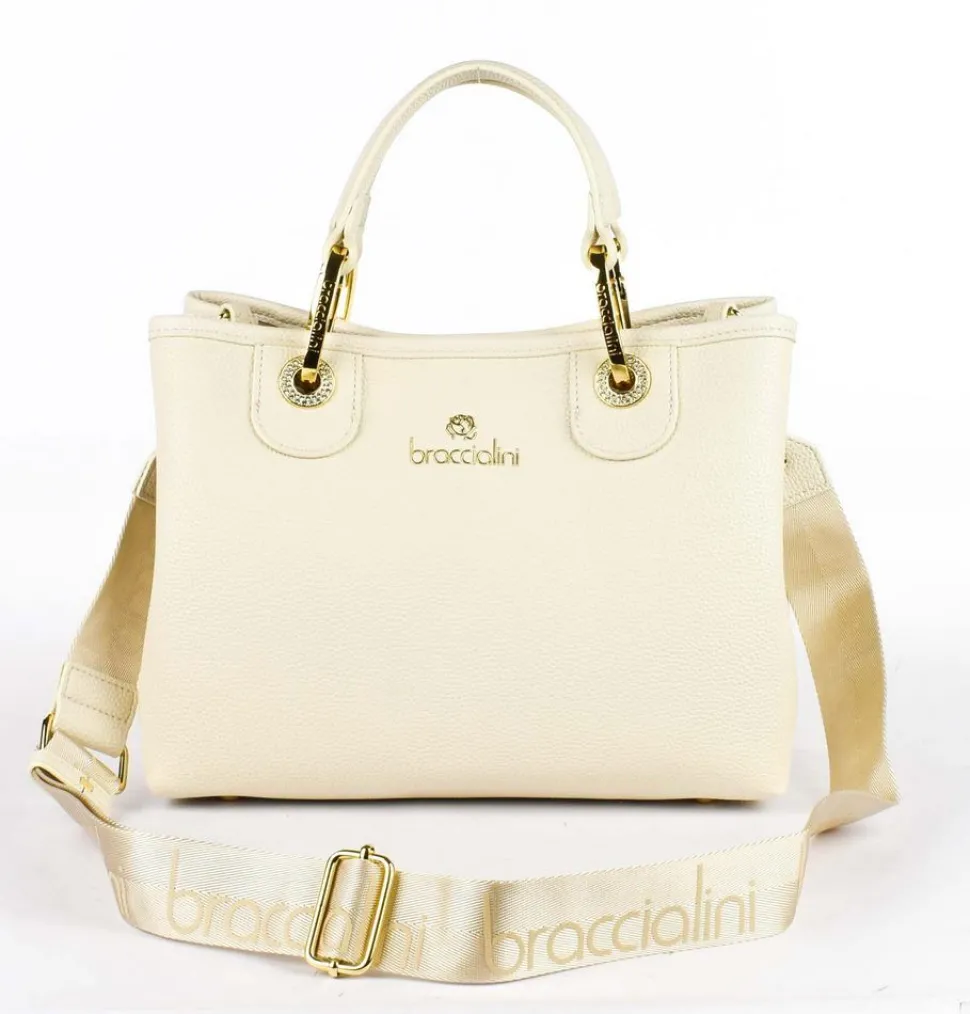 Fashion Braccialini Borsa a mano piccola Beth Beige