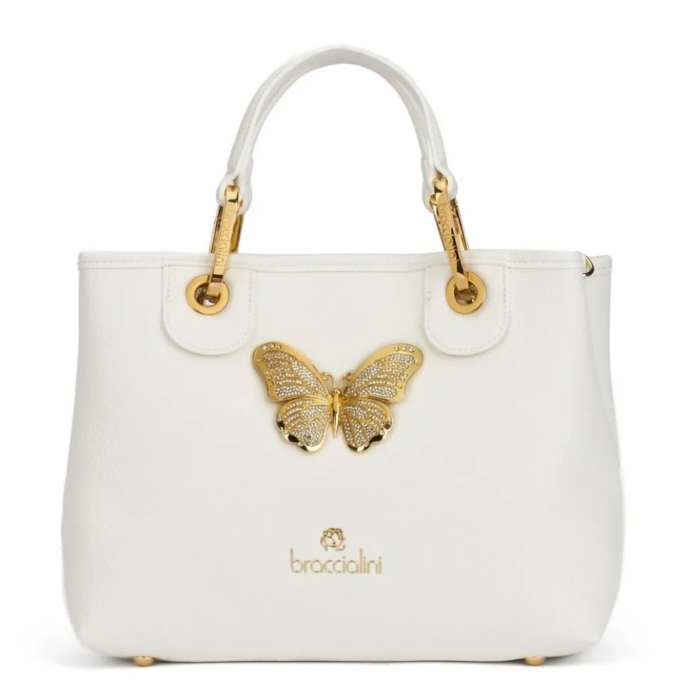 Cheap Braccialini Borsa a mano piccola Beth Jewels Bianca Bianco