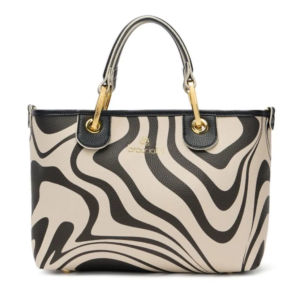 Clearance Braccialini Borsa a mano piccola Beth Print Zebra