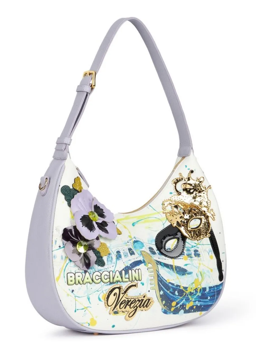 Clearance Braccialini Borsa a spalla Cartoline Venezia