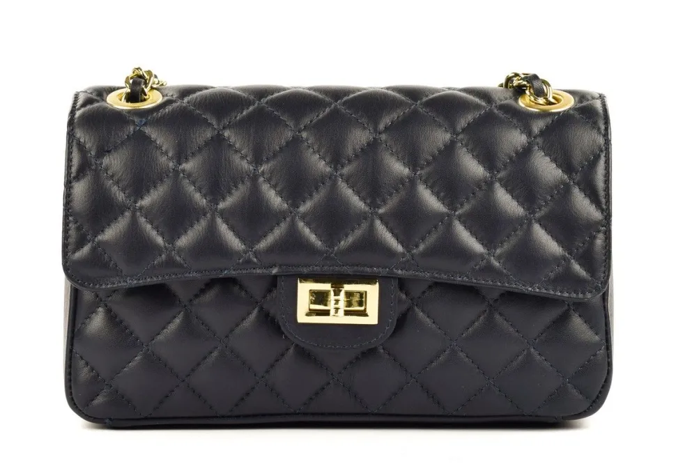 Cheap Pronto Moda Borsa a spalla e tracolla in pelle BP25 Blu