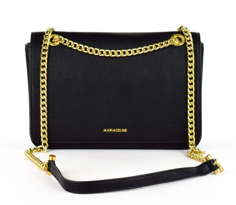 Cheap Maria Celine Borsa a spalla e tracolla Julie 04 Nera Nero