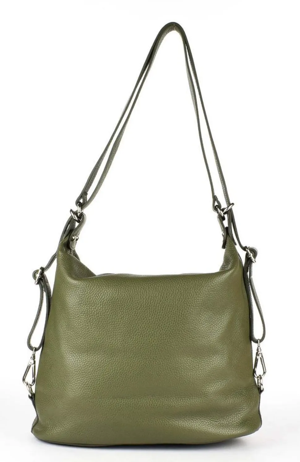 borsa_a_spalla_e_zaino__verde_2.webp Outlet Pronto Moda Borsa a spalla e zaino 20136 Verde