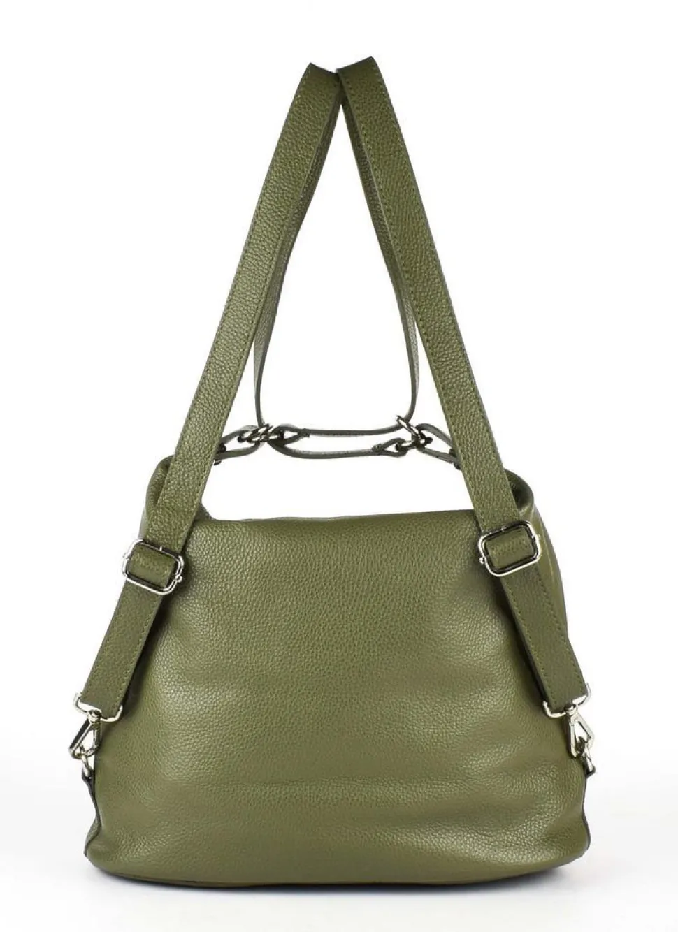 borsa_a_spalla_e_zaino__verde_4.webp Outlet Pronto Moda Borsa a spalla e zaino 20136 Verde