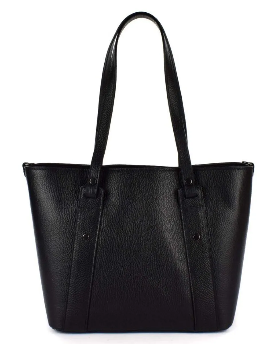 Fashion Pronto Moda Borsa a spalla in pelle 20156 Nero