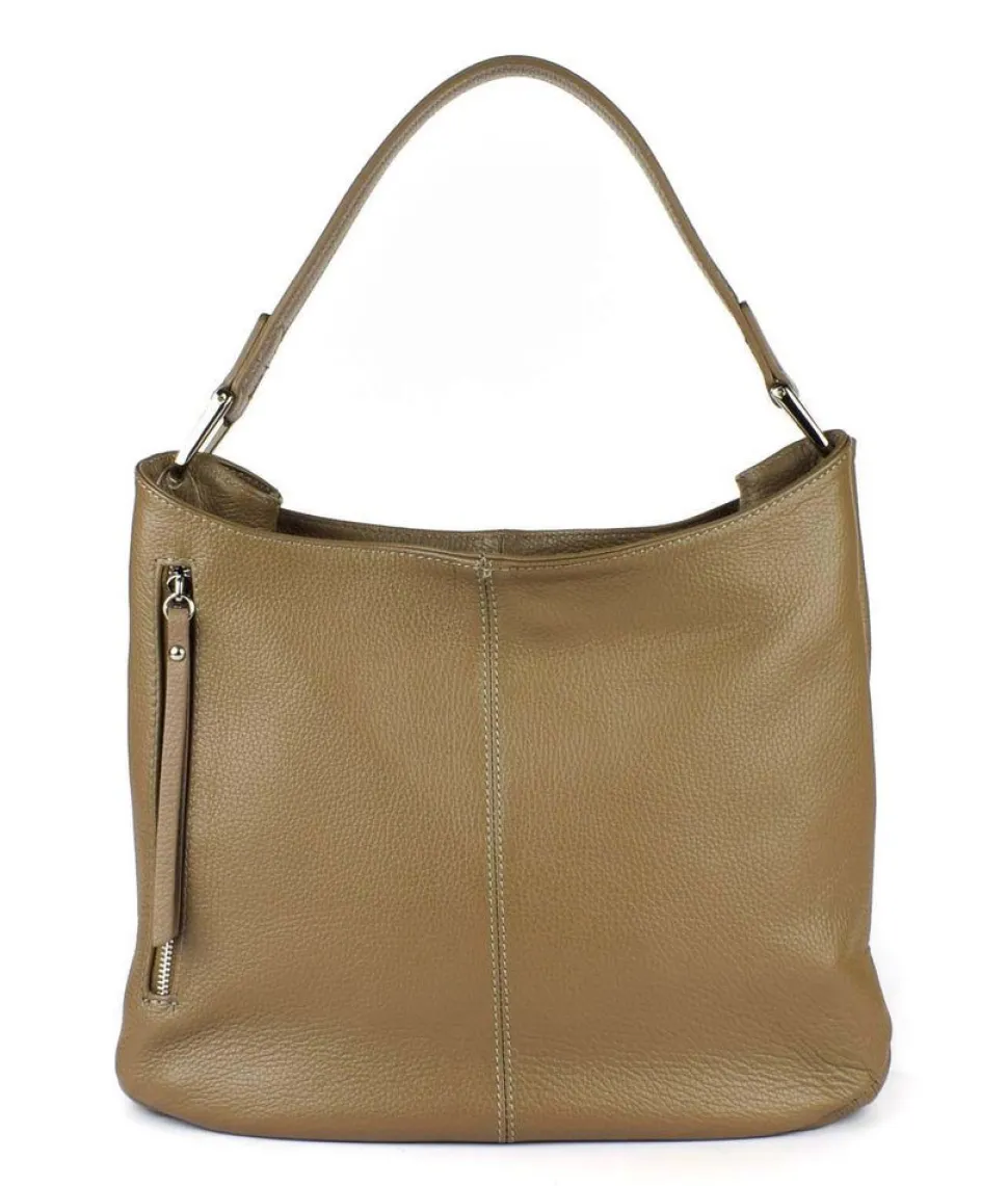 Clearance Pronto Moda Borsa a spalla in pelle 20052 Taupe