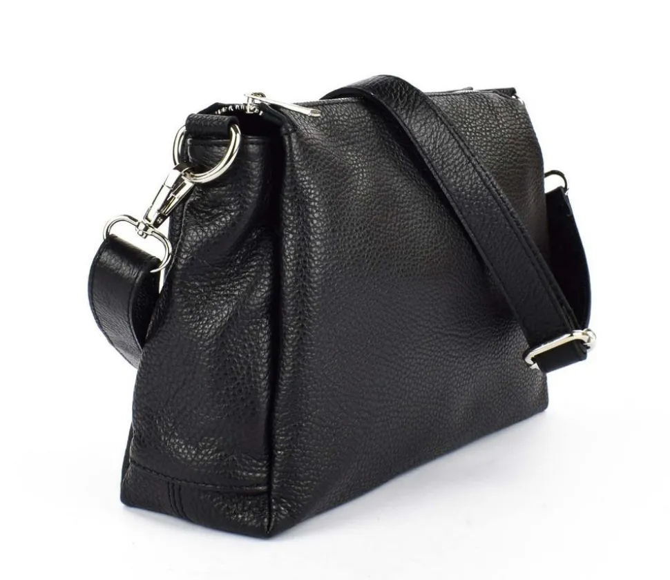 Best Pronto Moda Borsa a tracolla in pelle 20103 Nera Nero