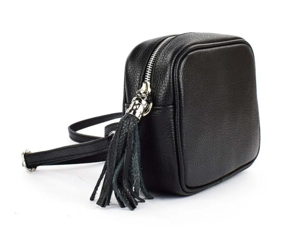 Outlet Pronto Moda Borsa a tracolla in pelle 20102 Nera Nero