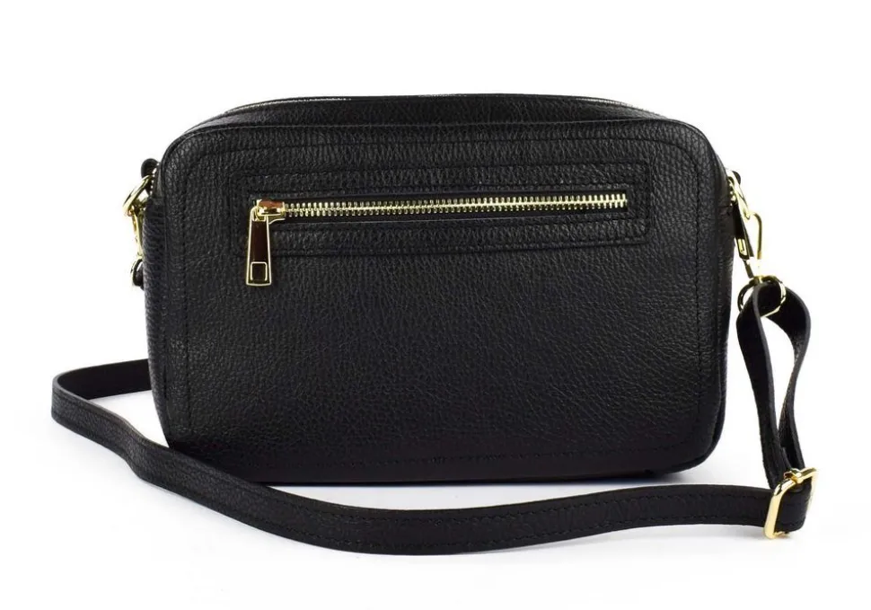 borsa_a_tracolla_in_pelle__nera_2.webp New Pronto Moda Borsa a tracolla in pelle 20104 Nera Nero