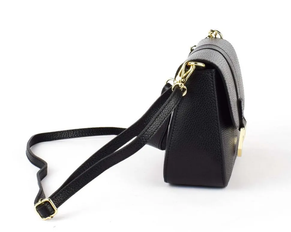 borsa_a_tracolla_in_pelle__nero_4.webp Best Sale Pronto Moda Borsa a tracolla in pelle 20158 Nero