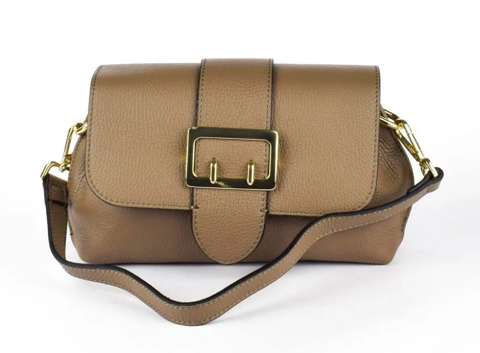 Hot Pronto Moda Borsa a tracolla in pelle 20161 Taupe