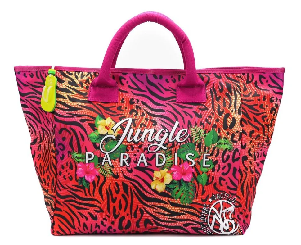 Cheap Ynot Borsa da mare ? Jungle Paradise 005 Fuxia