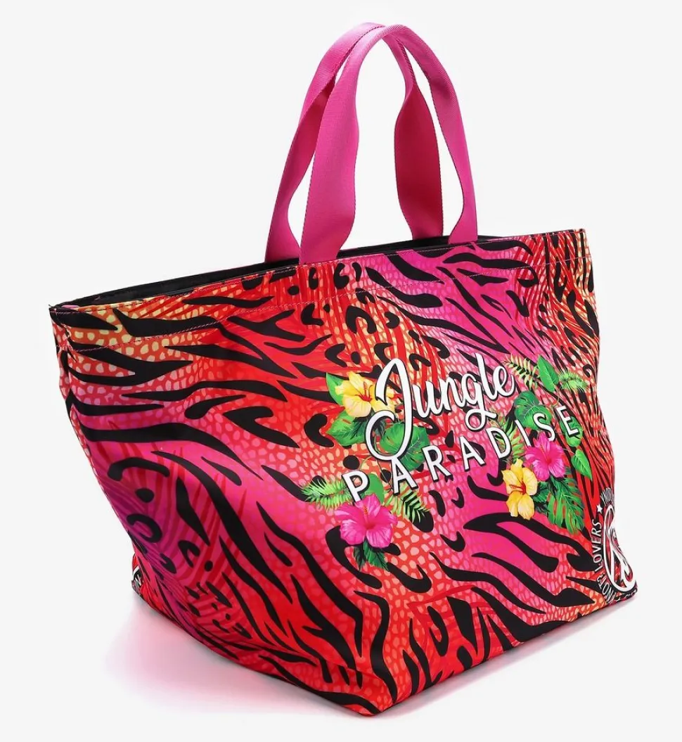 Outlet Ynot Borsa da mare ? Jungle Paradise 001 Fuxia