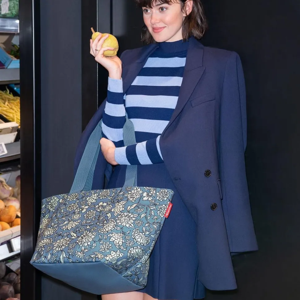 Outlet Reisenthel Borsa donna shopper M Dahlia Blue DahliaBlue