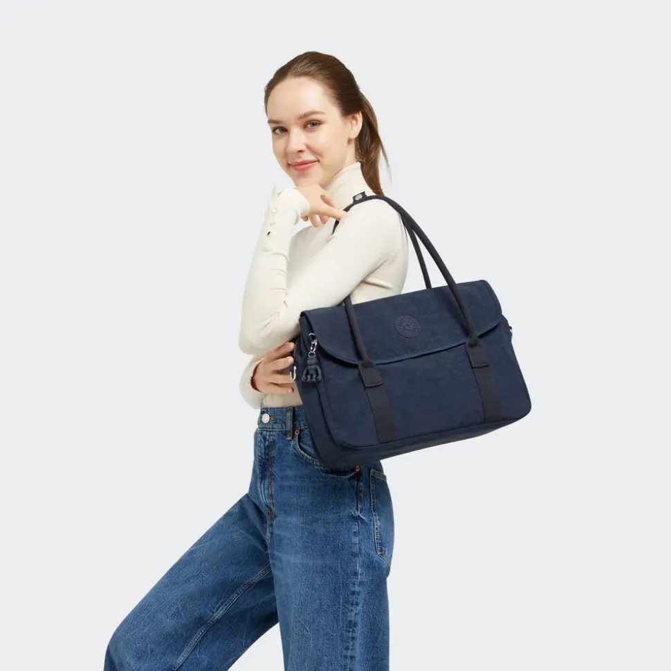 Fashion Kipling Borsa lavoro donna Superworker S Blue Bleu