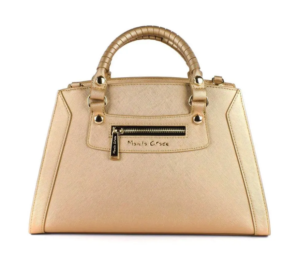 Clearance Manila Grace Borsa Cecile B249 Oro