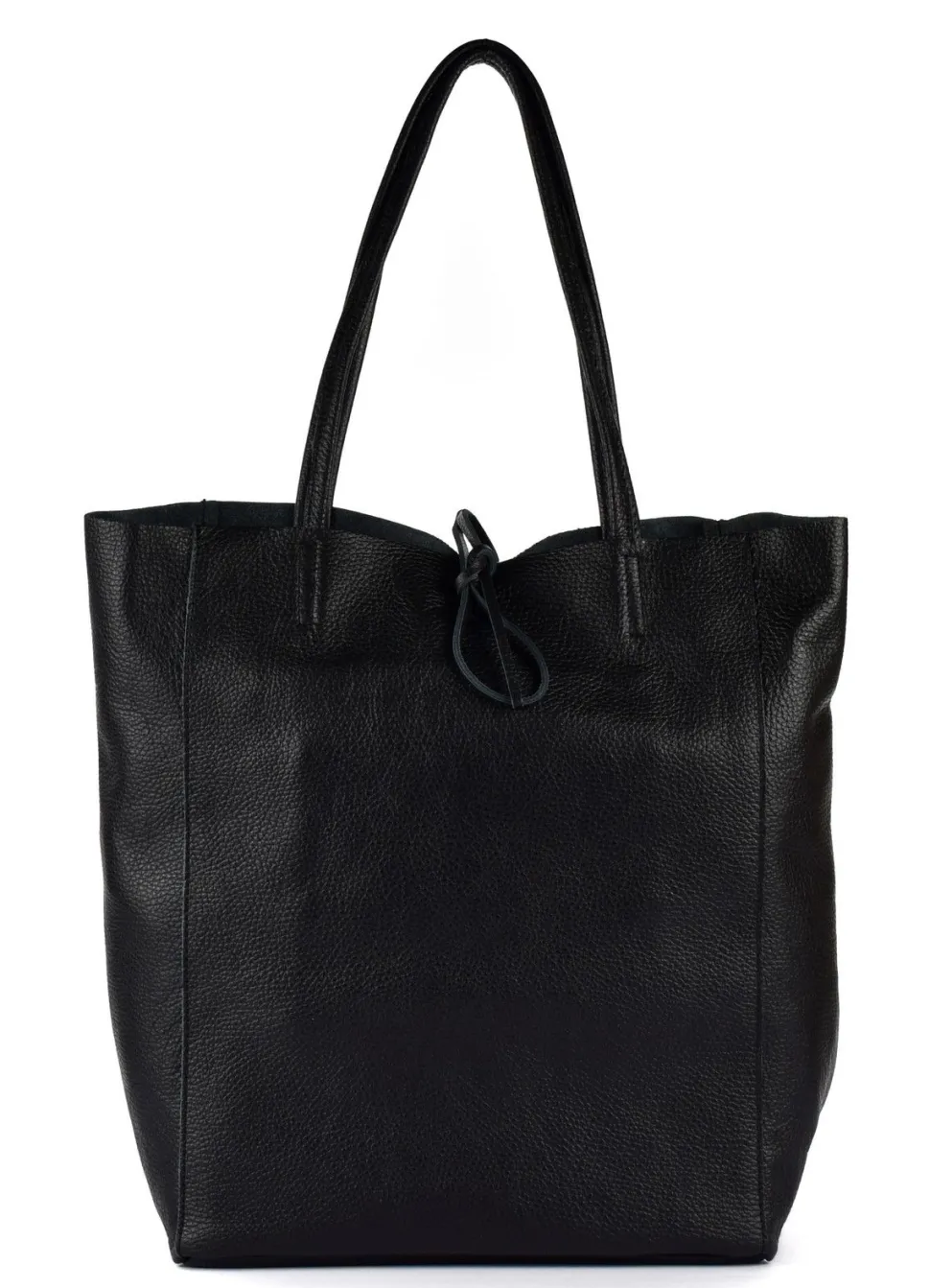 Online Pronto Moda Borsa shopper in pelle 20056 Nera Nero