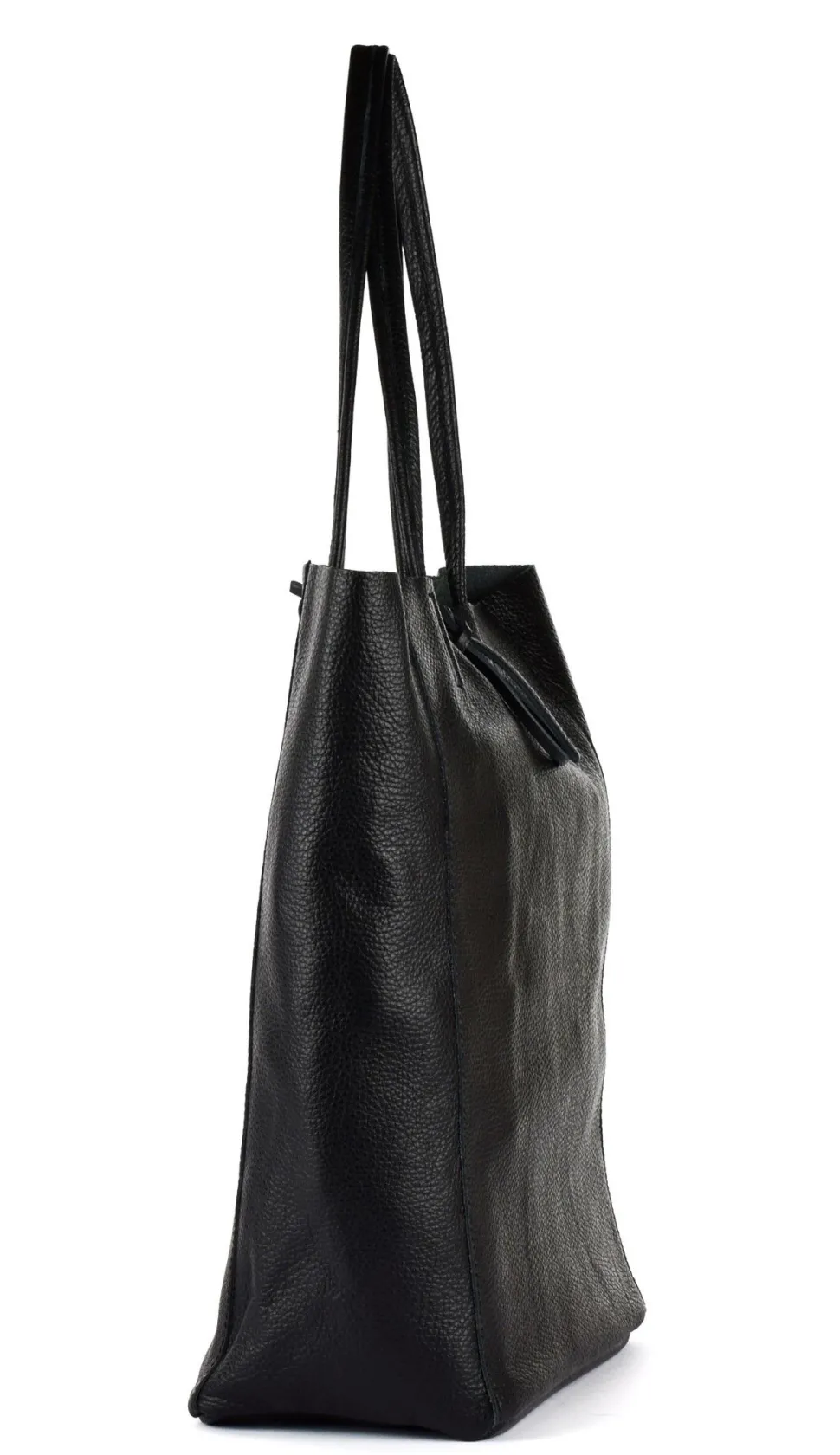 Online Pronto Moda Borsa shopper in pelle 20056 Nera Nero