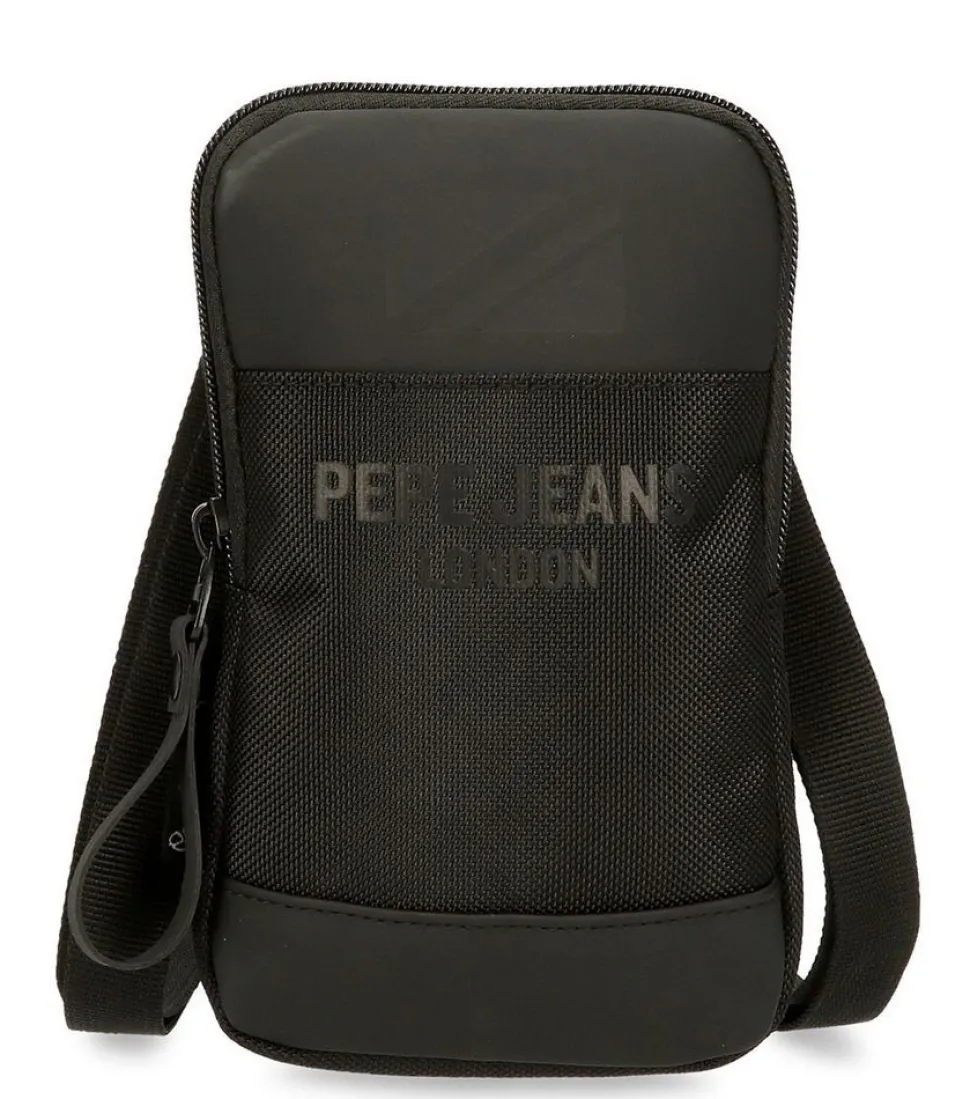 Discount Pepe Jeans Borsa uomo mini Bromley 70650 Nero