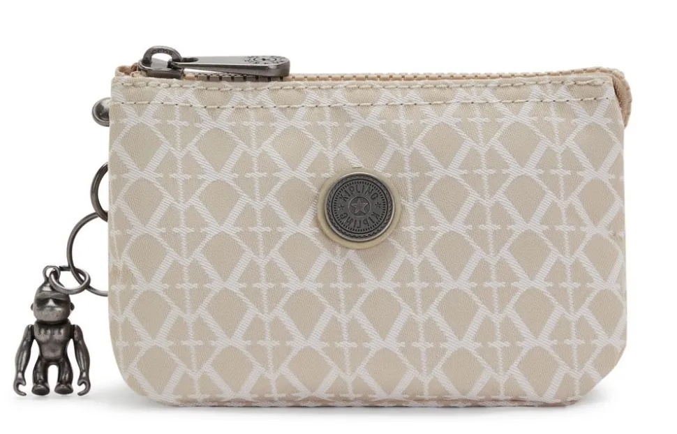 Online Kipling Bustina Creativity S Signature Beige SignatureBeige