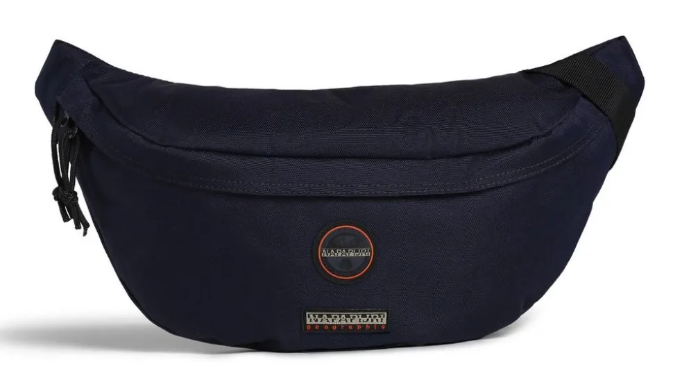 Shop Napapijri Marsupio grande H-Voyage Blu Marine BluMarine