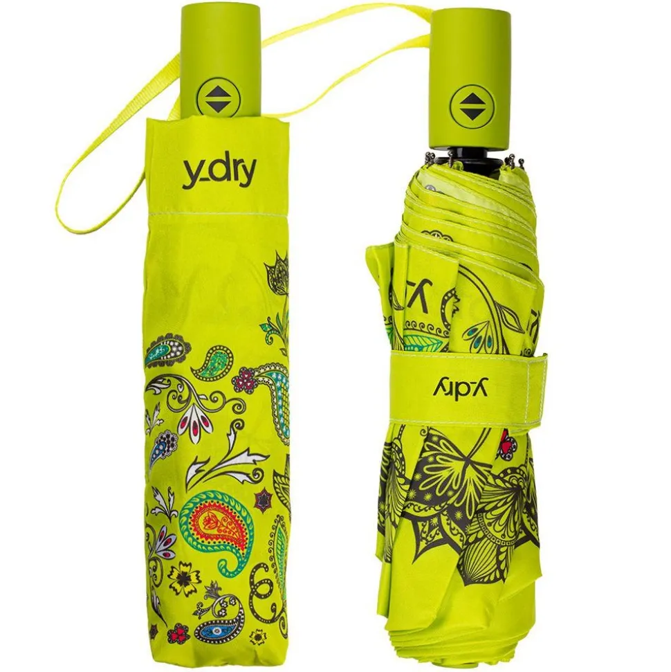 Shop Ydry Ombrello pieghevole automaticoY-dry Deco Lime