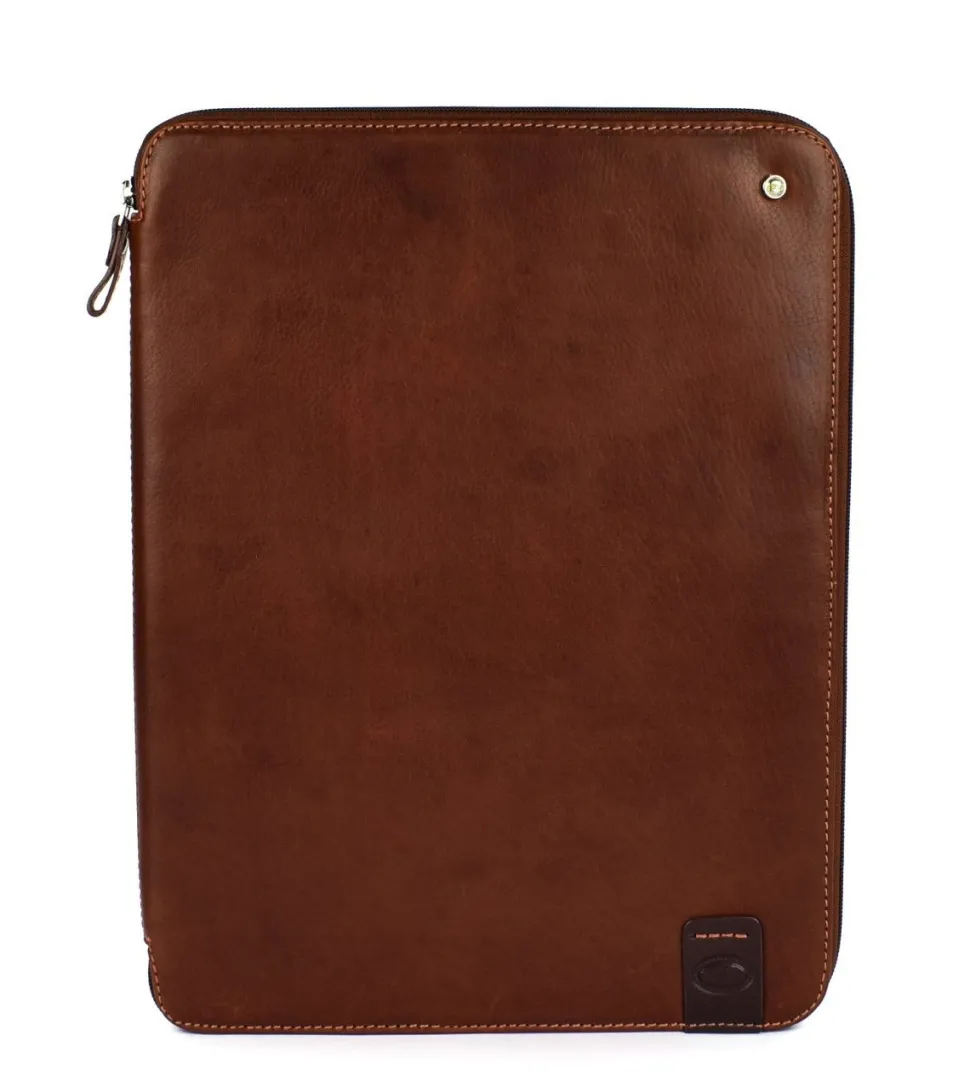 Outlet Acciaio Portablocco in pelle 8391 Castagna