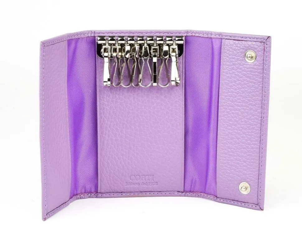 Outlet Gianfranco Corti Portachiavi 8 ganci Wild 8882 Lavanda