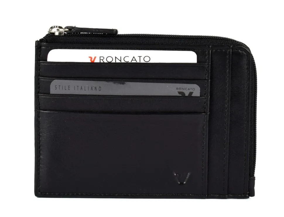 Shop Roncato Portadocumenti piatto con zip Pascal 2907 Nero