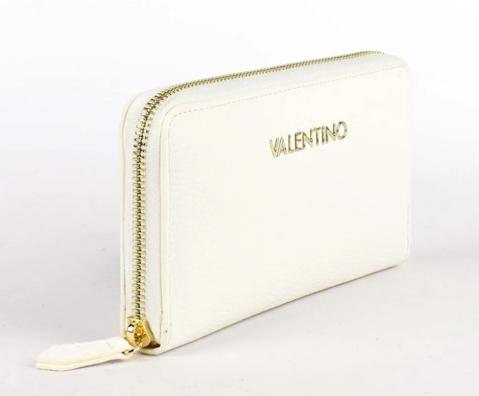 Sale Valentino Bags Portafoglio donna con zip Brixton 155 Bianco