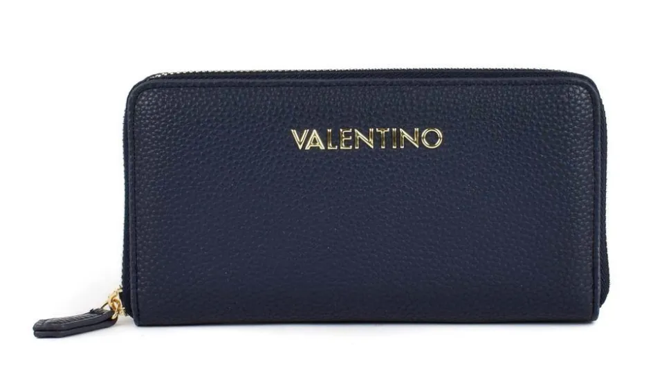 New Valentino Bags Portafoglio donna con zip Brixton 155 Blu