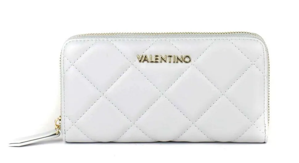 New Valentino Bags Portafoglio donna con zip Ocarina Perla