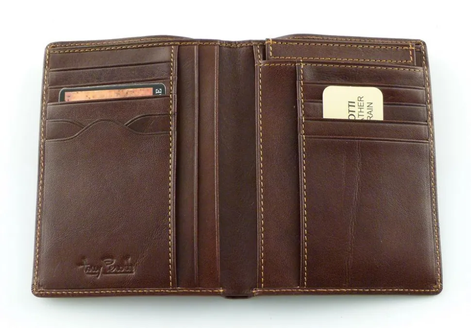 Cheap Tony Perotti Portafoglio portadocumenti in cuoio art 1153 moro Brown