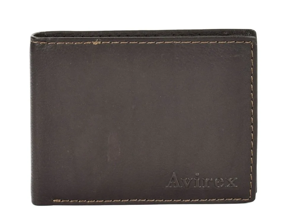 Best Avirex Portafoglio uomo Austin AST02 Marrone Brown