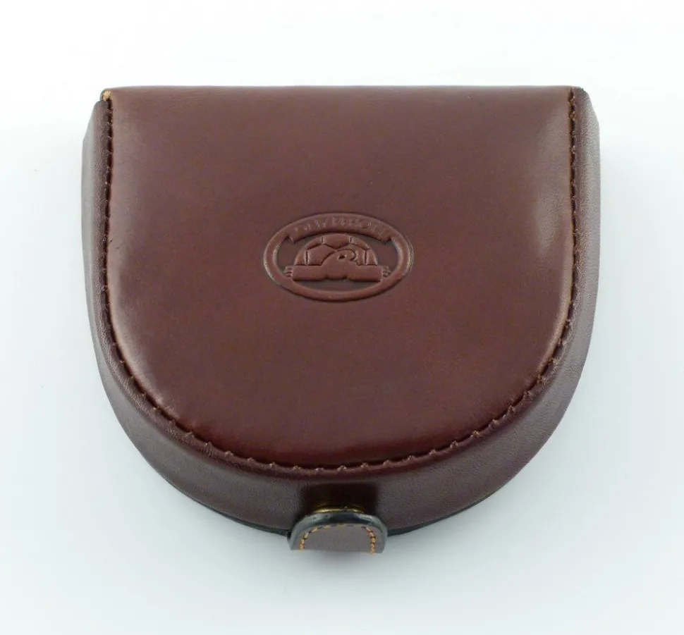 Outlet Tony Perotti Portamonete tacco in cuoio art 1196 marrone Brown