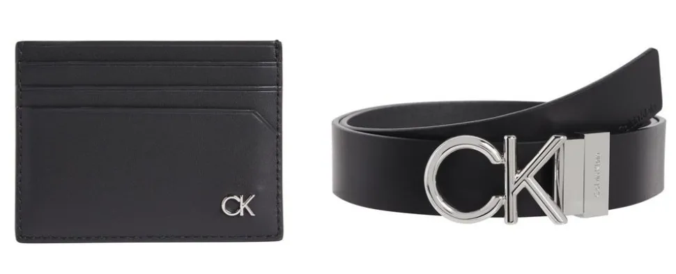 Best Sale Calvin Klein Set regalo Portadocumenti e cintura Nero