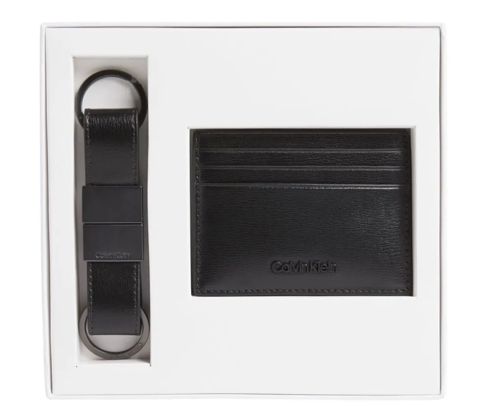 Best Calvin Klein Set regalo Portadocumenti e Portachiavi Nero