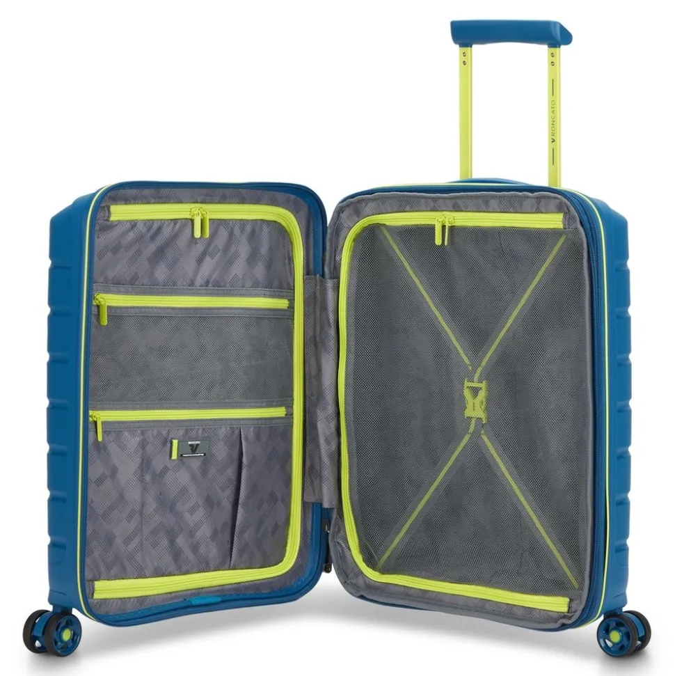 trolley_cabina_espandibile_roncato_bflying_move__blu_laguna_3.webp Clearance Roncato Trolley cabina espandibile B-Flying Move 8183 Blu Laguna BluLaguna