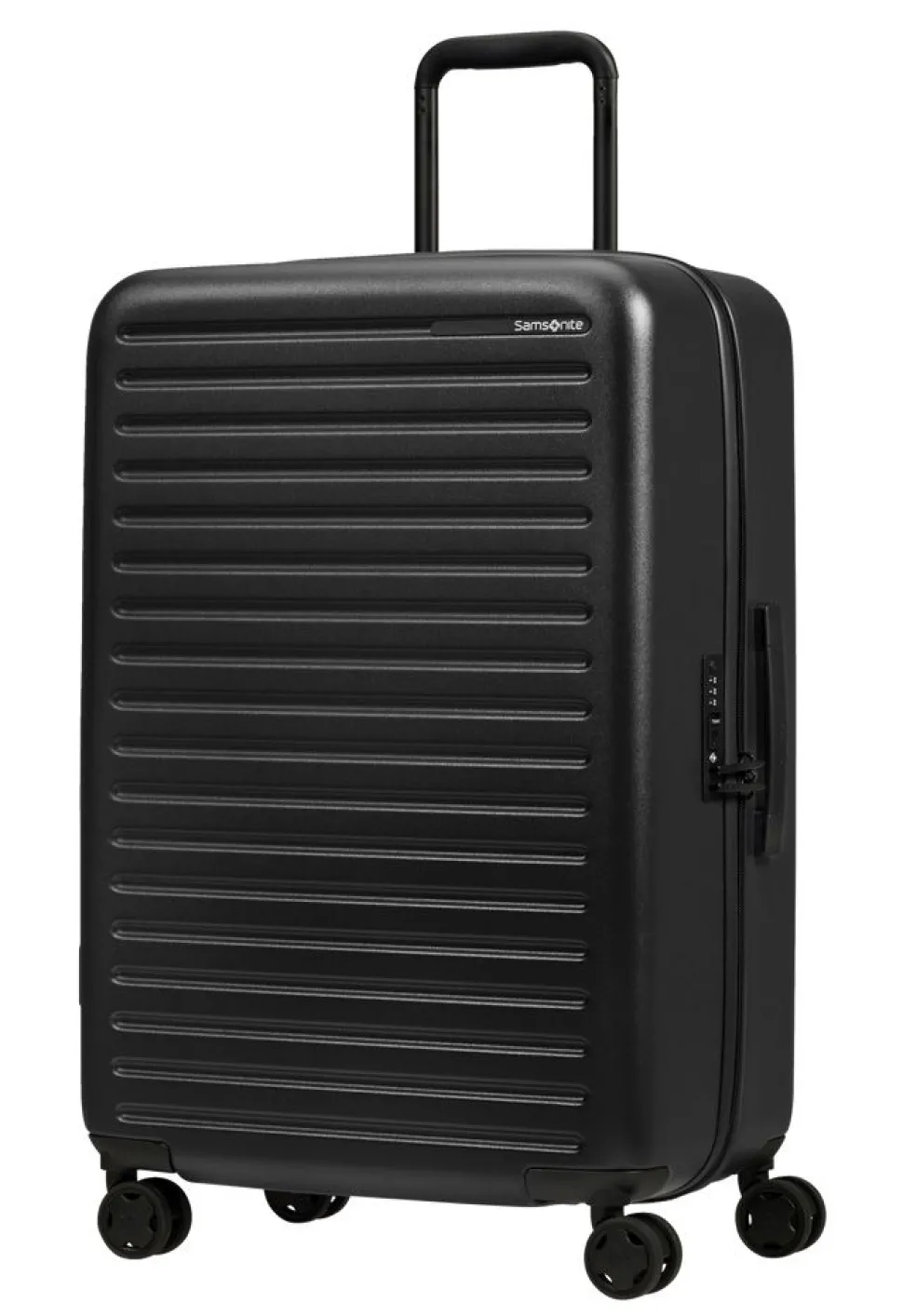 New Samsonite Trolley medio 68cm Stackd Nero