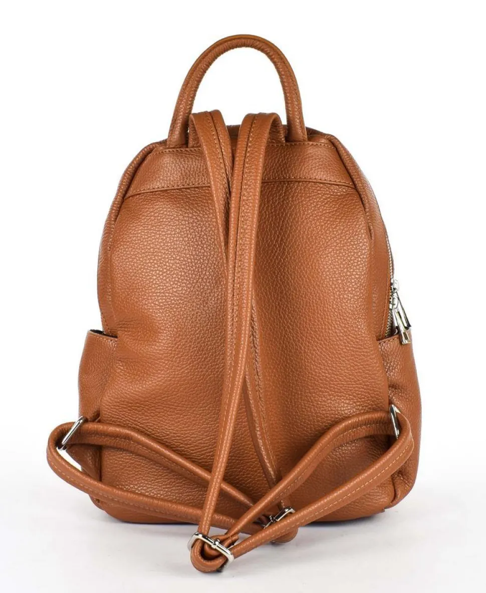 zaino_donna_in_pelle__cuoio_2.webp Fashion Pronto Moda Zaino donna in pelle 20167 Cuoio