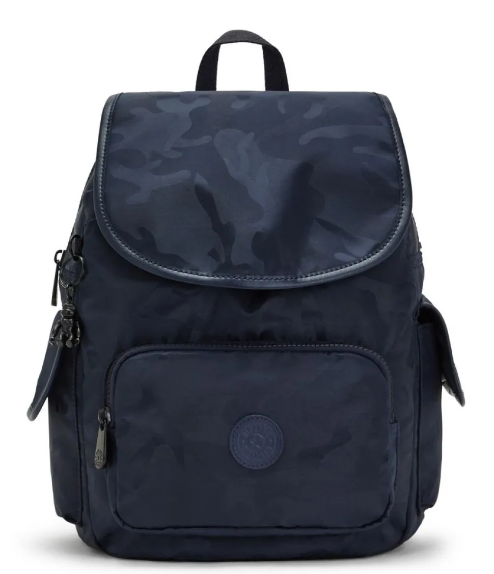 Outlet Kipling Zaino City Pack S Satin Camo Blue SatinCamoBlue