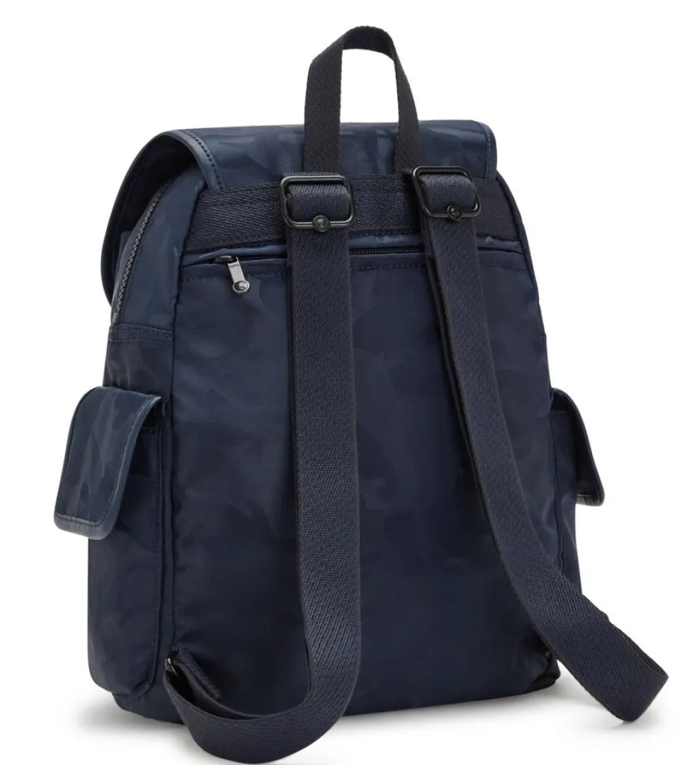 Outlet Kipling Zaino City Pack S Satin Camo Blue SatinCamoBlue